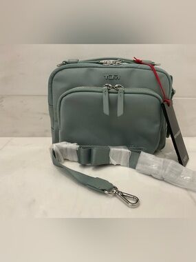 NEW Tumi Voyageur TEGHAN 8.25” Small Crossbody Clutch - THYME GREEN